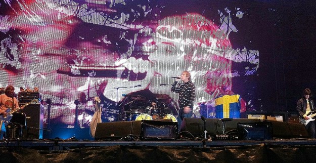 Watching The Stone Roses live at Hultsfred, Sweden, in 2012. 