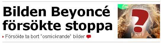 Bilden Beyonce försökte stoppa